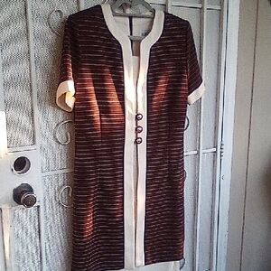 Julian  Taylor New York Vintage Dress Unique Style Fashion Midi Lined Dress 6/7